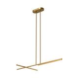 Kuzco Lighting Shift LED Linear Pendant in Brushed Gold - LP28748-BG-UNV