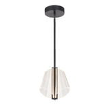 Kuzco Lighting Mulberry LED Pendant in Black/Light Guide - PD62511-BK/LG