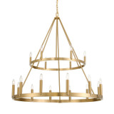 Minka-Lavery Dutton 18 Light Chandelier in Signature Brass - 1717-894
