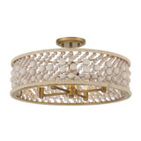 Minka-Lavery Horsmore Four Light Semi Flush Mount in Legacy Brass (Painted) - 3645-870