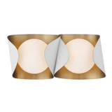 Minka-Lavery Flare Two Light Vanity in Sand White - 3772-893