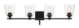 Minka-Lavery Antonia Four Light Bath Vanity in Coal - 4004-66A