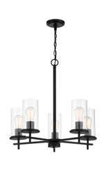 Minka-Lavery Haisley Five Light Chandelier in Coal - 4095-66A