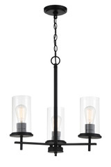 Minka-Lavery Haisley Three Light Chandelier in Coal - 4096-66A