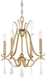 Minka-Lavery Laurel Estate Four Light Chandelier in Brio Gold - 4444-582