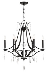 Minka-Lavery Laurel Estate Six Light Chandelier in Coal - 4446-66A
