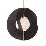 Minka-Lavery Gloria One Light Pendant in Legacy Brass & Dark Bronze - 3951-855