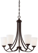Minka-Lavery Overland Park Five Light Chandelier in Vintage Bronze - 4965-284