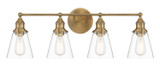 Minka-Lavery Barwell Four Light Bath Vanity in Oxidized Aged Brass - 5684-923