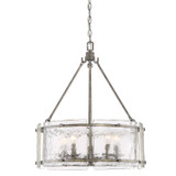 Quoizel Fortress Five Light Pendant in Mottled Silver - FTS2821MM