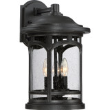 Quoizel Marblehead Three Light Outdoor Wall Lantern in Mystic Black - MBH8411K
