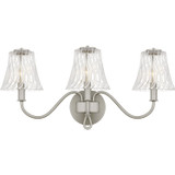 Quoizel McKinney Three Light Bath in Brushed Nickel - MCK8623BN