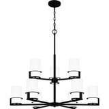 Quoizel Seymour Nine Light Chandelier in Matte Black - SEY5032MBK