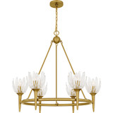 Quoizel Shea Six Light Chandelier in Brushed Gold - SHA5032BRG