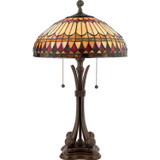 Quoizel West End Two Light Table Lamp in Brushed Bullion - TF6660BB