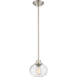 Quoizel Trilogy One Light Mini Pendant in Brushed Nickel - TRG1508BN