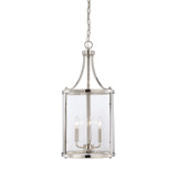 Savoy House Penrose Three Light Foyer Pendant in Polished Nickel - 7-1040-3-109