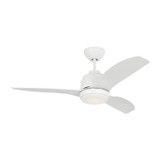 Visual Comfort Fan Avila 44"Ceiling Fan in Matte White - 3AVLCR44RZWD