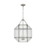 Visual Comfort Studio Morrison Three Light Lantern in Brushed Nickel - 5279403EN-962