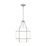 Visual Comfort Studio Morrison Three Light Lantern in Brushed Nickel - 5179453-962