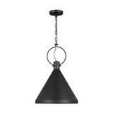 Visual Comfort Studio Lyon One Light Pendant in Midnight Black - 6684901EN3-112