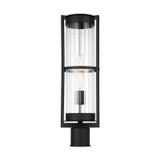 Visual Comfort Studio Alcona One Light Outdoor Post Lantern in Black - 8226701-12