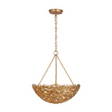 Visual Comfort Studio Kelan Three Light Pendant in Antique Gild - AP1193ADB