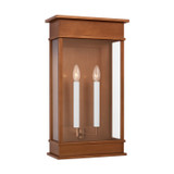 Visual Comfort Studio Cupertino Two Light Wall Lantern in Natural Copper - CO1472NCP