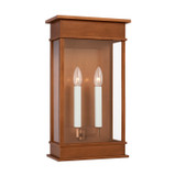 Visual Comfort Studio Cupertino Two Light Wall Lantern in Natural Copper - CO1482NCP