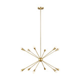 Visual Comfort Studio Jax 12 Light Chandelier in Burnished Brass - EC10312BBS