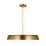 Visual Comfort Studio Draper Three Light Pendant in Burnished Brass - KSP1133BBS