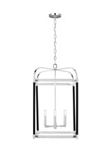 Visual Comfort Studio Hadley Six Light Lantern in Polished Nickel - LC1156PN