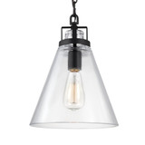 Visual Comfort Studio Frontage One Light Pendant in Oil Rubbed Bronze - P1370ORB