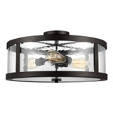 Visual Comfort Studio Harrow Three Light Semi-Flush Mount in Oil Rubbed Bronze - SF342ORB
