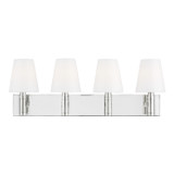 Visual Comfort Studio Beckham Classic Four Light Vanity in Polished Nickel - TV1044PN
