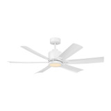 Generation Lighting Flera Smart 52 LED 52"Ceiling Fan in Matte White - 6FLSM52RZWD