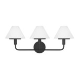 Generation Lighting Mendota Wall Sconce in Midnight Black - GLW1033MBK