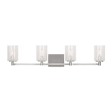 Generation Lighting Parker Four Light Wall / Bath in Brushed Steel - GLV1034EN/BS
