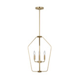 Generation Lighting Kennan Four Light Chandelier in Satin Brass - GLC1264SB