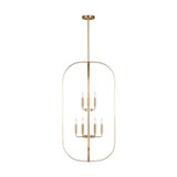 Generation Lighting Loretto Nine Light Chandelier in Satin Brass - GLC1329SB