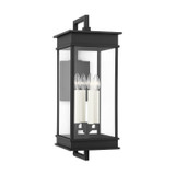 Visual Comfort Studio Cupertino Four Light Outdoor Wall Sconce in Textured Black - CO1444TXB