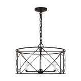 Visual Comfort Studio Beatrix Four Light Chandelier in Aged Iron - CC1634AI
