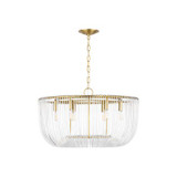 Visual Comfort Studio Pierce Six Light Pendant in Burnished Brass - CP1456BBS