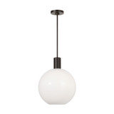 Visual Comfort Studio Colewood One Light Pendant in Midnight Black - DJP1181MBK