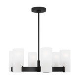 Visual Comfort Studio Rhode Six Light Chandelier in Midnight Black - DJC1156MBK