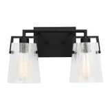 Visual Comfort Studio Crofton Two Light Vanity in Midnight Black - DJV1032MBKCKG
