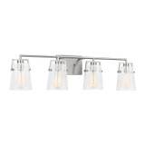 Visual Comfort Studio Crofton Four Light Vanity in Brushed Nickel - DJV1034BSCKG