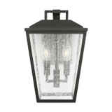 Visual Comfort Studio Kennewick Two Light Wall Lantern in Textured Black - DJO1062TXB