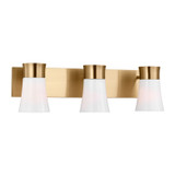 Visual Comfort Studio Roy Three Light Vanity in Satin Brass - DJV1083SB
