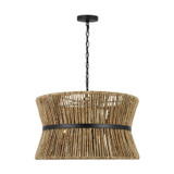 Visual Comfort Studio Thurlo Three Light Pendant in Midnight Black - DJP1063MBK